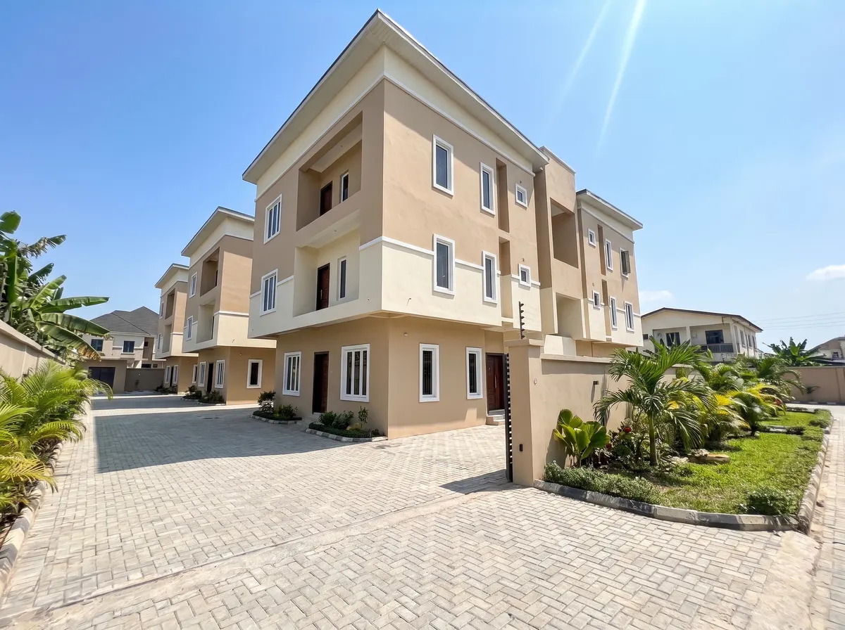 Completed residential estate painted with Legend Paints