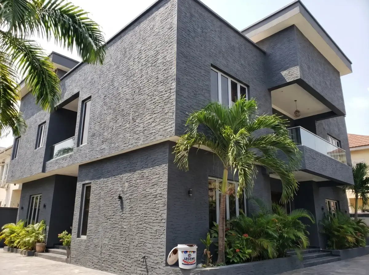 Beautiful white duplex painted with Legend Paints